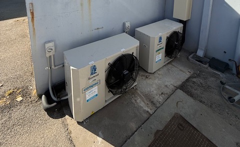 Freezer/cool room refrigeration equipment installation including electrical works.